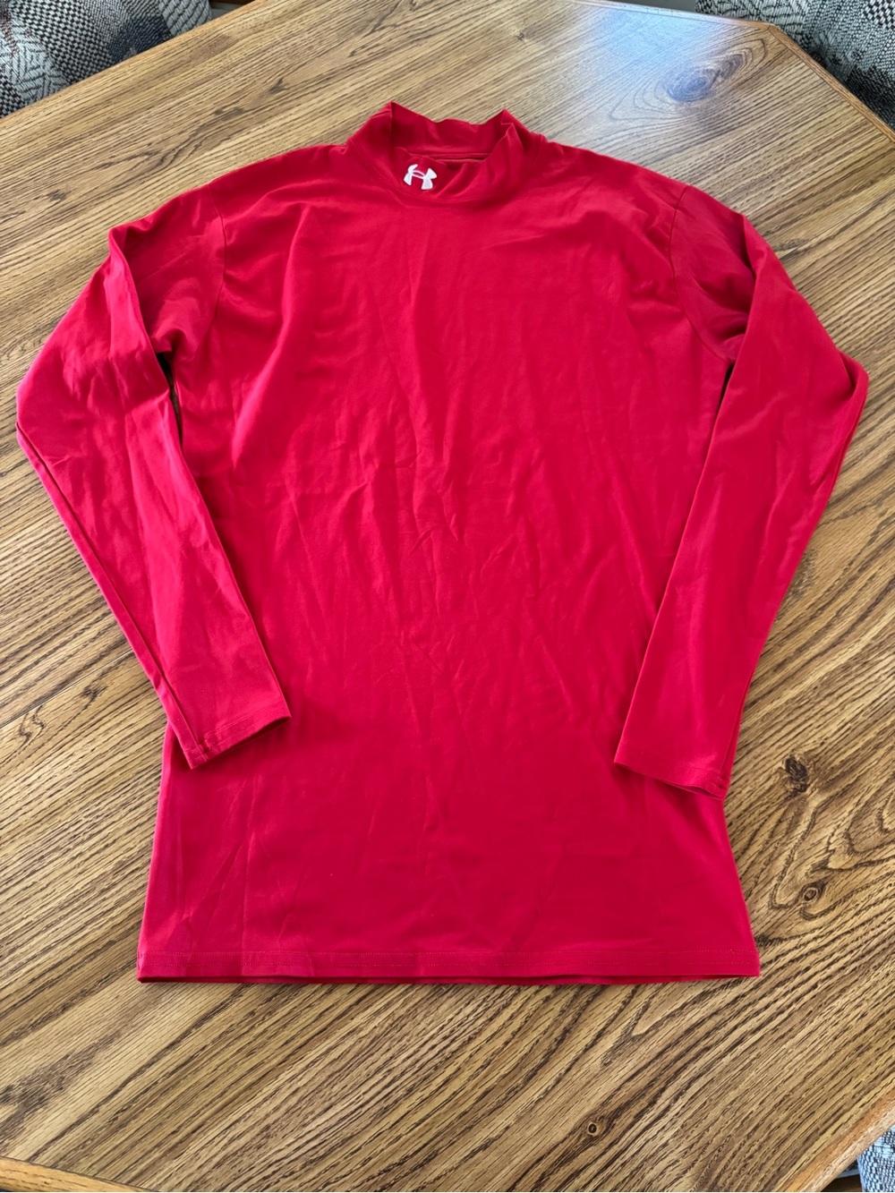 Under Armour long-sleeve mock neck compression shirt Red Size XL
